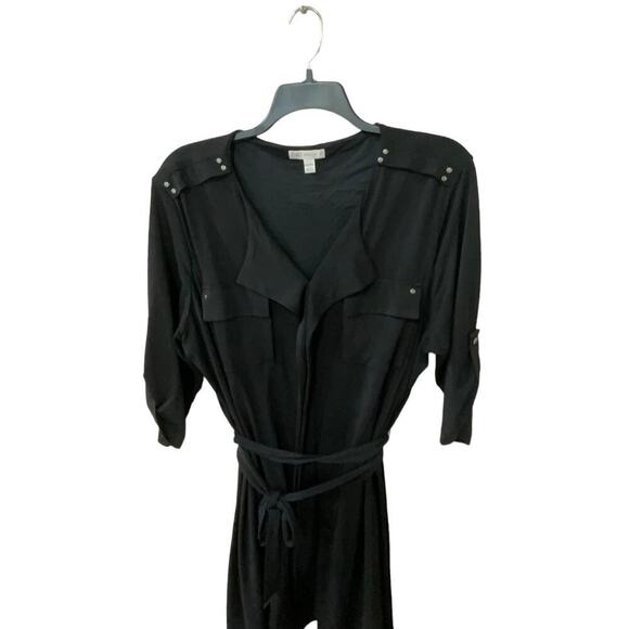 Cato Belted Tunic Dress Womens Plus Size 22/24W Stretch Asym Hem Office Casual - Picture 5 of 11